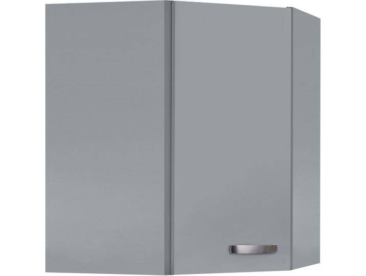 Eckhängeschrank KOCHSTATION KS-Cara , grau (basaltgrau, basaltgrau), B:60cm H:70,4cm T:34,9cm, Schränke von BAUR