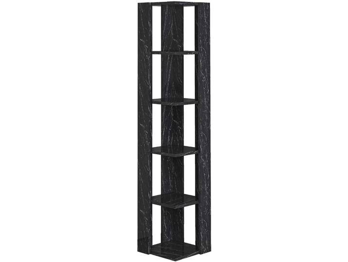 Eckregal DECORTIE Nati Eckregal , schwarze marmoreffekt, B:34cm H:161cm T:34cm, Spanplatte, Regale, Leichte Montage, Lagerung, Platzsparend von BAUR