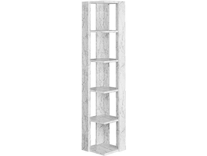 Eckregal DECORTIE Nati Eckregal , weiß (weißer marmoreffekt), B:34cm H:161cm T:34cm, Spanplatte, Regale, Leichte Montage, Lagerung, Platzsparend von BAUR