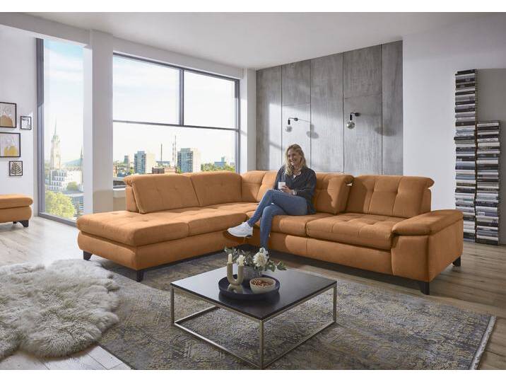 Ecksofa DIE PLANBAR MP-IN18012 L-Form mit Kaltschaum-Polsterung , braun (zimt), B:310cm H:85cm T:260cm, 100% Polyester, Sofas, wahlweise mit Funktion von BAUR