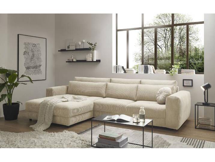 Ecksofa ED EXCITING DESIGN Barura L-Form , beige, B:333cm H:90cm T:194cm, 92% Polyester, 8% Nylon, Sofas, mit 3 Nierenkissen Ecksofa ED EXCITING DESIGN Barura L-Form , beige, B:333cm H:90cm T:194cm, 92% Polyester, 8% Nylon, Sofas, mit 3 Nierenkissen von BAUR