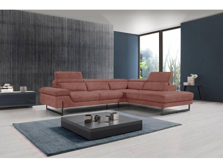 Ecksofa EGOITALIANO Queenie, extravagantes Sofa mit erstklassigem Sitzkomfort , braun (cedar wood), B:284cm H:95cm T:108cm, Luxus-Microfaser (100% Polyester) Leder u00bbBULLu00ab (echtes Rindsleder). Geschliffenes, pigmentiertes und behandeltes Rindsleder mit einer Dicke von 1, 3-1, 5 mm. Dieses Leder zeigt eine ziemlich weiche Hand mit einem halb undurchsichtigen Aussehen. Es handelt sich um ein geschütztes Leder. Eine leichte Deckschicht schützt sie vor Flecken, ohne ihre ursprünglichen Eigenschaften zu verändern. Die geschützten Leder kombinieren die Vorteile von Natürlichkeit und Weichheit mit einer guten Beständigkeit gegen Verschleiß und Ausbleichen. Das Vorhandensein der charakteristischen Zeichen, die das Leben des Tieres bestimmen, wie Narben, Körnungsunterschiede, Falten, Adern, Disharmonien in Farbtönen, beweisen ihre absolute Echtheit und großen Wert. Leder u00bbBACIOu00ab (echtes Rindsleder). Halbnarbiges Naturleder mit einer Dicke von 1, 6-1, 8 mm. BACIO hat eine weiche und wachsartige Hand mit halb undurchsichtigem Aussehen. Es handelt sich um ein Naturleder, das die ursprünglichen Eigenschaften der Lederhäute nicht verändert. Das Vorhandensein von verheilten Narben, Körnungsunterschiede, Falten, Adern, Unterschiede in den Farbtönen und andere Spuren, die die Natur auf diesen Fellen hinterlassen hat, sind ein Beweis für die absolute Echtheit und das Zeugnis ihres großen Wertes. Leder u00bbCAREZZAu00ab (Rindsleder). Halbnarbiges Naturleder mit einer Dicke von 1, 2-1, 4 mm. Es hat eine weiche und wachsartige Hand mit halb undurchsichtigem Aussehen. CAREZZA ist ein Naturleder, das die ursprünglichen Eigenschaften der Mäntel nicht verändert. Das Vorhandensein von verheilten Narben, Körnungsunterschiede, Falten, Adern, Unterschiede in den Farbtönen und andere Spuren, die die Natur auf diesen Fellen hinterlassen hat, sind ein Beweis für die absolute Echtheit und das Zeugnis ihres großen Wertes., Sofas, mit verstellbarer Armlehne und Kopfteilen für Wohlfühlkomfort von BAUR