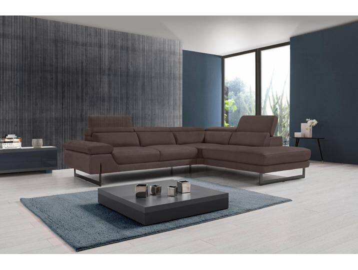 Ecksofa EGOITALIANO Queenie, extravagantes Sofa mit erstklassigem Sitzkomfort , braun (mokka), B:284cm H:95cm T:108cm, Luxus-Microfaser (100% Polyester) Leder u00bbBULLu00ab (echtes Rindsleder). Geschliffenes, pigmentiertes und behandeltes Rindsleder mit einer Dicke von 1, 3-1, 5 mm. Dieses Leder zeigt eine ziemlich weiche Hand mit einem halb undurchsichtigen Aussehen. Es handelt sich um ein geschütztes Leder. Eine leichte Deckschicht schützt sie vor Flecken, ohne ihre ursprünglichen Eigenschaften zu verändern. Die geschützten Leder kombinieren die Vorteile von Natürlichkeit und Weichheit mit einer guten Beständigkeit gegen Verschleiß und Ausbleichen. Das Vorhandensein der charakteristischen Zeichen, die das Leben des Tieres bestimmen, wie Narben, Körnungsunterschiede, Falten, Adern, Disharmonien in Farbtönen, beweisen ihre absolute Echtheit und großen Wert. Leder u00bbBACIOu00ab (echtes Rindsleder). Halbnarbiges Naturleder mit einer Dicke von 1, 6-1, 8 mm. BACIO hat eine weiche und wachsartige Hand mit halb undurchsichtigem Aussehen. Es handelt sich um ein Naturleder, das die ursprünglichen Eigenschaften der Lederhäute nicht verändert. Das Vorhandensein von verheilten Narben, Körnungsunterschiede, Falten, Adern, Unterschiede in den Farbtönen und andere Spuren, die die Natur auf diesen Fellen hinterlassen hat, sind ein Beweis für die absolute Echtheit und das Zeugnis ihres großen Wertes. Leder u00bbCAREZZAu00ab (Rindsleder). Halbnarbiges Naturleder mit einer Dicke von 1, 2-1, 4 mm. Es hat eine weiche und wachsartige Hand mit halb undurchsichtigem Aussehen. CAREZZA ist ein Naturleder, das die ursprünglichen Eigenschaften der Mäntel nicht verändert. Das Vorhandensein von verheilten Narben, Körnungsunterschiede, Falten, Adern, Unterschiede in den Farbtönen und andere Spuren, die die Natur auf diesen Fellen hinterlassen hat, sind ein Beweis für die absolute Echtheit und das Zeugnis ihres großen Wertes., Sofas, mit verstellbarer Armlehne und Kopfteilen für Wohlfühlkomfort von BAUR