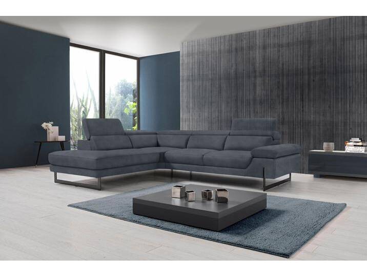 Ecksofa EGOITALIANO Queenie, extravagantes Sofa mit erstklassigem Sitzkomfort , grau (charcoal), B:284cm H:95cm T:108cm, Luxus-Microfaser (100% Polyester) Leder u00bbBULLu00ab (echtes Rindsleder). Geschliffenes, pigmentiertes und behandeltes Rindsleder mit einer Dicke von 1, 3-1, 5 mm. Dieses Leder zeigt eine ziemlich weiche Hand mit einem halb undurchsichtigen Aussehen. Es handelt sich um ein geschütztes Leder. Eine leichte Deckschicht schützt sie vor Flecken, ohne ihre ursprünglichen Eigenschaften zu verändern. Die geschützten Leder kombinieren die Vorteile von Natürlichkeit und Weichheit mit einer guten Beständigkeit gegen Verschleiß und Ausbleichen. Das Vorhandensein der charakteristischen Zeichen, die das Leben des Tieres bestimmen, wie Narben, Körnungsunterschiede, Falten, Adern, Disharmonien in Farbtönen, beweisen ihre absolute Echtheit und großen Wert. Leder u00bbBACIOu00ab (echtes Rindsleder). Halbnarbiges Naturleder mit einer Dicke von 1, 6-1, 8 mm. BACIO hat eine weiche und wachsartige Hand mit halb undurchsichtigem Aussehen. Es handelt sich um ein Naturleder, das die ursprünglichen Eigenschaften der Lederhäute nicht verändert. Das Vorhandensein von verheilten Narben, Körnungsunterschiede, Falten, Adern, Unterschiede in den Farbtönen und andere Spuren, die die Natur auf diesen Fellen hinterlassen hat, sind ein Beweis für die absolute Echtheit und das Zeugnis ihres großen Wertes. Leder u00bbCAREZZAu00ab (Rindsleder). Halbnarbiges Naturleder mit einer Dicke von 1, 2-1, 4 mm. Es hat eine weiche und wachsartige Hand mit halb undurchsichtigem Aussehen. CAREZZA ist ein Naturleder, das die ursprünglichen Eigenschaften der Mäntel nicht verändert. Das Vorhandensein von verheilten Narben, Körnungsunterschiede, Falten, Adern, Unterschiede in den Farbtönen und andere Spuren, die die Natur auf diesen Fellen hinterlassen hat, sind ein Beweis für die absolute Echtheit und das Zeugnis ihres großen Wertes., Sofas, mit verstellbarer Armlehne und Kopfteilen für Wohlfühlkomfort von BAUR