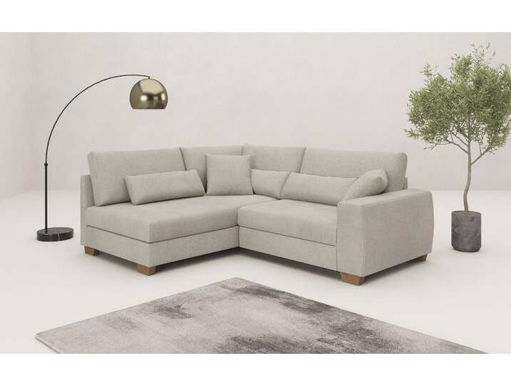 Ecksofa MR. COUCH Hilla L-Form, bis 140 kg belastbar , beige (novaclean avanti 6 taupe), B:227cm H:68cm T:190cm, Novaclean Avanti (100% Polyester), Sofas, mit Taschenfederkern, wahlweise mit Bettfunktion, Topseller von BAUR