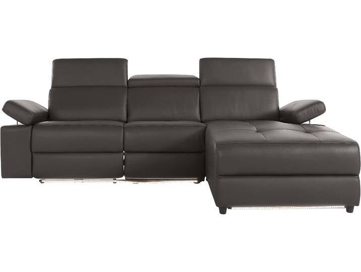 Ecksofa PLACES OF STYLE Kilado, L-Form , braun, B:259cm H:98cm T:163cm, Sofas, mit Relaxfunktion, verstellbarer Armlehne, Kopfteilverstellung von BAUR
