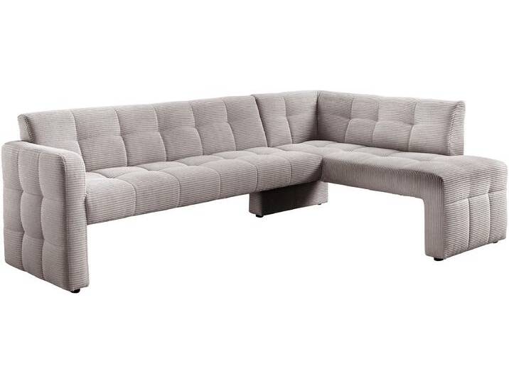Essbank EXXPO - SOFA FASHION Barista, bequem und elegant, hohe Bodenfreiheit , braun (cappuccino), B:245cm H:83cm T:159cm, Sitzbänke, Eckbank Barista bequem und elegant, hochwertige Detailverarbeitung von BAUR