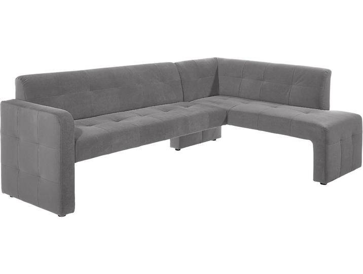 Essbank EXXPO - SOFA FASHION Barista, bequem und elegant, hohe Bodenfreiheit , grau (delphin), B:157cm H:82cm T:245cm, Luxus-Microfaser (100% Polyester), Sitzbänke, Eckbank Barista bequem und elegant, hochwertige Detailverarbeitung von BAUR
