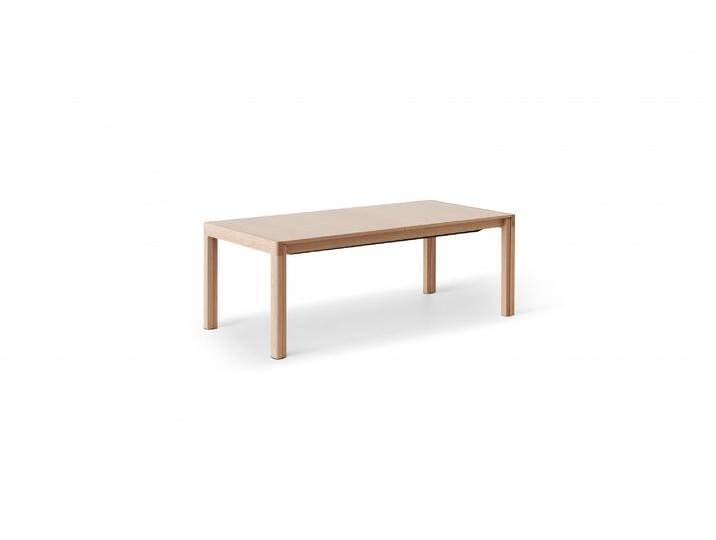 Esstisch HAMMEL FURNITURE Join by Hammel , beige (natur), B:327cm H:75cm, Tischplatte: Eichenfurnier, weiß pigmentierter Mattlack. Kanten aus massiver Eiche, weiß pigmentiert. Gestell: Eiche massiv, weiß pigmentiert., Tische, 220-541 cm, ausziehbar groß XXL, für 6-18 Pers., 6 Einlegeplatten von BAUR