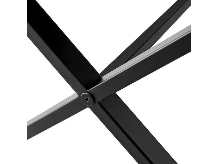 Esstisch HAMMEL FURNITURE Meza Designtisch mit Auszugsfunktion und 2 Einlegeplatten , grau (graphit, schwarz, graphit), B:210cm H:74cm T:100cm, Tischplatte: Graphit nanobehandeltes Fenix-Laminat (schwarzer Rand), Gestell: Pulverbeschichtetes schwarzes Metall, RAL9005 matt. Mit nanobehandeltem Laminat, einer matten, seidigen Oberfläche, die Fingerabdrücke abweist und langlebig und hygienisch ist., Tische, abgerundete Tischplatte MDF, gekreuztes Metallgestell, in zwei Breiten von BAUR