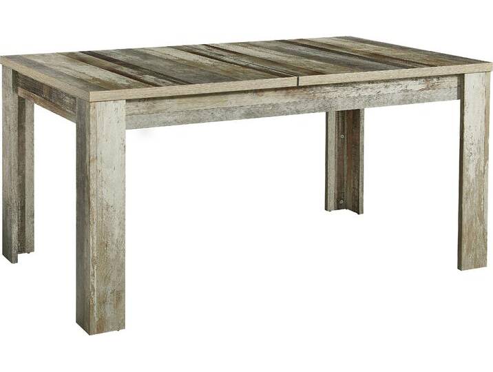 Esstisch INNOSTYLE BONANZA , braun (driftwood nachbildung, driftwood nachbildung, driftwood nachbildung), B:160cm H:76cm T:90cm, Holzwerkstoff, Tische, Synchronauszug, 2 Erweiterungsplatten a 40 cm innenliegend gelagert von BAUR