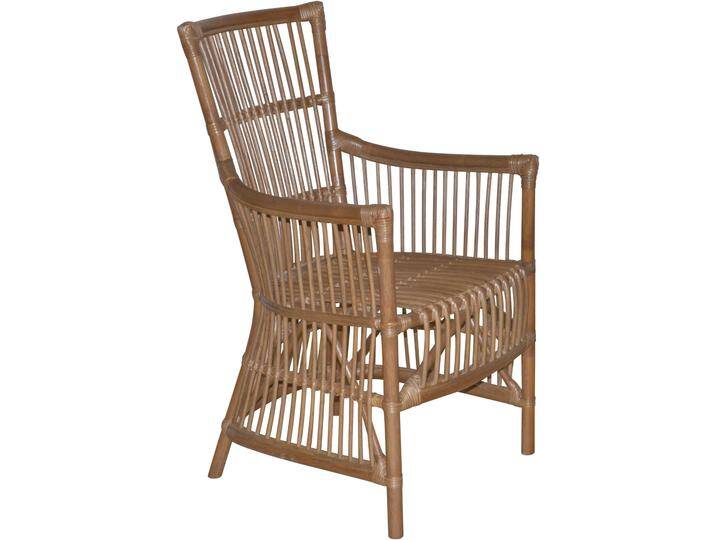 Esszimmersessel, braun, B:55cm H:96cm T:62cm, HOFMANN LIVING AND MORE, Sessel, Handgeflochten Esszimmersessel, braun, B:55cm H:96cm T:62cm, HOFMANN LIVING AND MORE, Sessel, Handgeflochten von BAUR