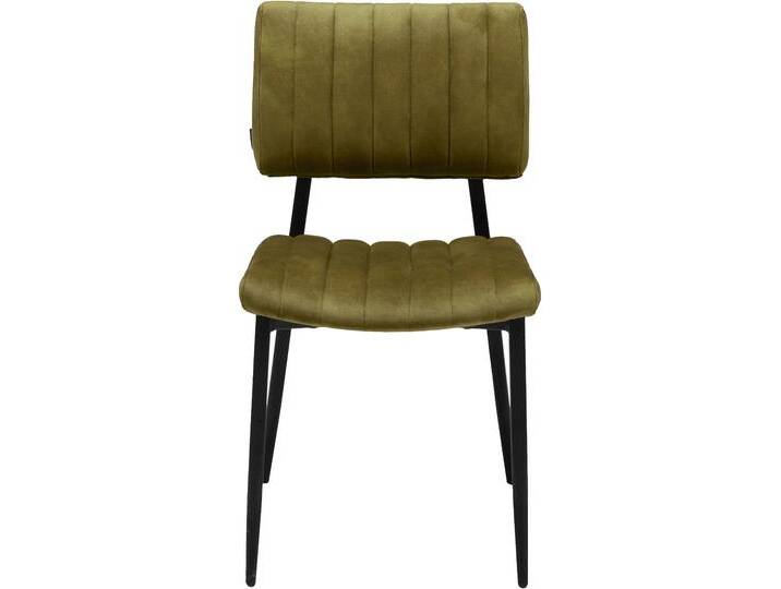Esszimmerstuhl OMG DESIGN Ivan , grün (moss, schwarz), B:46cm H:85cm T:62cm, Stühle, pflegeleichter Samtvelour Bezug, Küchenstuhl von BAUR