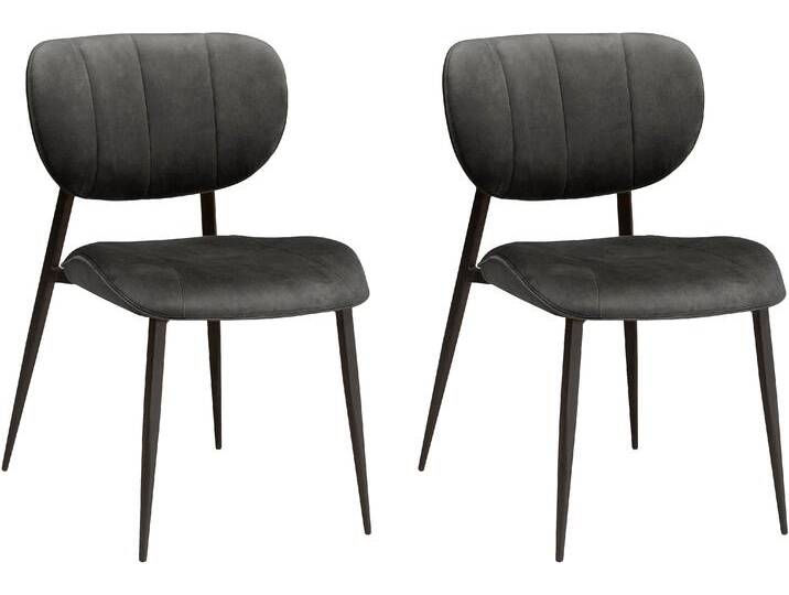 Esszimmerstuhl OMG DESIGN Jona , grau (anthracit, schwarz), B:53cm H:84cm T:62cm, Stühle, Küchenstuhl Polsterstuhl, In drei stilvollen Farben erhältlich von BAUR