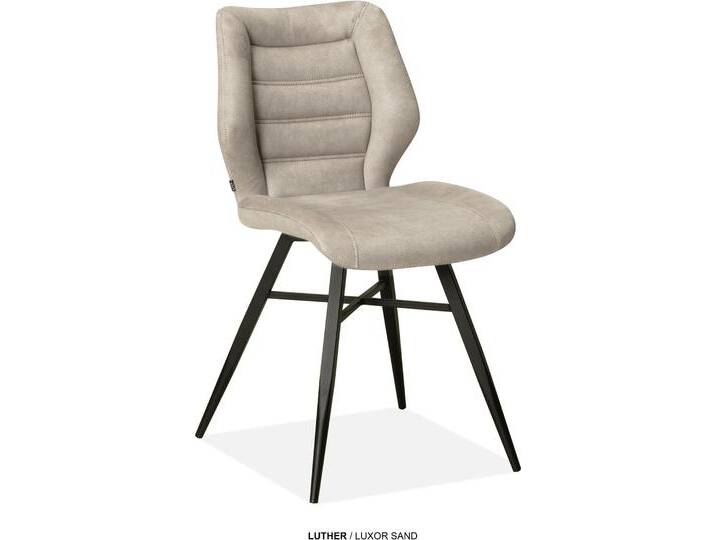 Esszimmerstuhl OMG DESIGN Luther , sand, schwarz, B:47cm H:84,5cm T:59,5cm, Polyester, Stühle, Schalenstuhl, bequem gepolstert, Esszimmerstuhl Esszimmerstuhl OMG DESIGN Luther , sand, schwarz, B:47cm H:84,5cm T:59,5cm, Polyester, Stühle, Schalenstuhl, bequem gepolstert, Esszimmerstuhl von BAUR