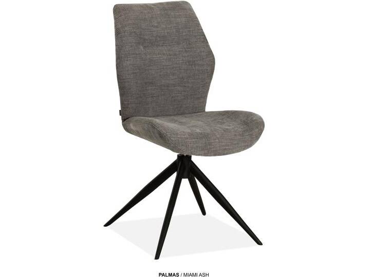 Esszimmerstuhl OMG DESIGN Palmas , ash, schwarz, B:49cm H:91,5cm T:63,5cm, Polyester, Stühle, Drehstuhl mit auto-return, Moderner Bezug Esszimmerstuhl OMG DESIGN Palmas , ash, schwarz, B:49cm H:91,5cm T:63,5cm, Polyester, Stühle, Drehstuhl mit auto-return, Moderner Bezug von BAUR
