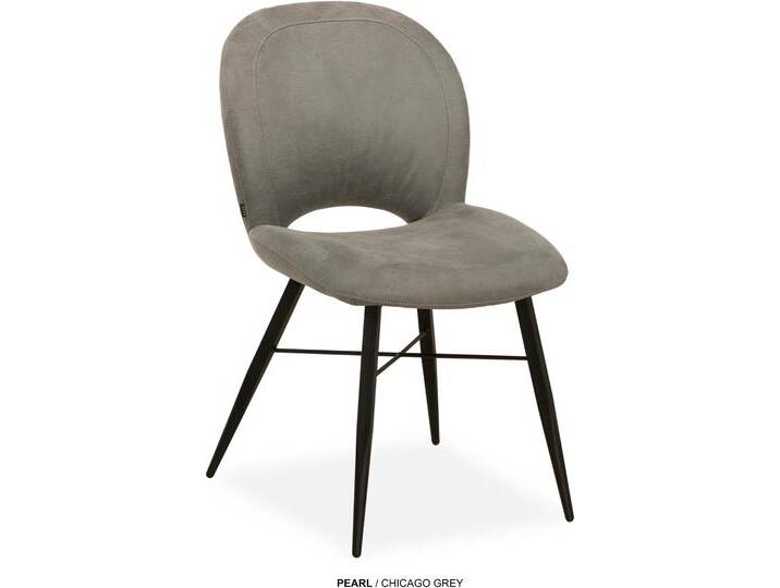 Esszimmerstuhl OMG DESIGN Pearl , grau, schwarz, B:50cm H:86cm T:62cm, Polyester, Stühle, Esszimmerstuhl, pflegeleichter Bezug Esszimmerstuhl OMG DESIGN Pearl , grau, schwarz, B:50cm H:86cm T:62cm, Polyester, Stühle, Esszimmerstuhl, pflegeleichter Bezug von BAUR