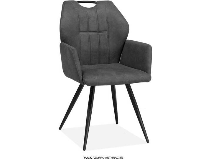 Esszimmerstuhl OMG DESIGN Puck , anthrazit, schwarz, B:57cm H:89,5cm T:61,5cm, Polyester, Stühle, Esszimmerstuhl, pflegeleichter Bezug Esszimmerstuhl OMG DESIGN Puck , anthrazit, schwarz, B:57cm H:89,5cm T:61,5cm, Polyester, Stühle, Esszimmerstuhl, pflegeleichter Bezug von BAUR
