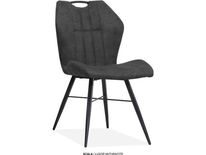 Esszimmerstuhl OMG DESIGN Scala , anthrazit, schwarz, B:51cm H:90,5cm T:61cm, Polyester, Stühle, Esszimmerstuhl, pflegeleichter Bezug Esszimmerstuhl OMG DESIGN Scala , anthrazit, schwarz, B:51cm H:90,5cm T:61cm, Polyester, Stühle, Esszimmerstuhl, pflegeleichter Bezug von BAUR