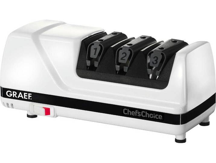 GRAEF Messerschärfer CC 120 , weiß, B:11,2cm H:11cm T:25cm, Messerschärfer GRAEF Messerschärfer CC 120 , weiß, B:11,2cm H:11cm T:25cm, Messerschärfer von BAUR