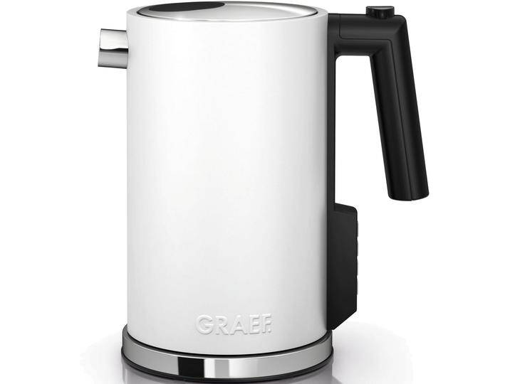 GRAEF Wasserkocher WK 901 , weiß (weiß, matt), B:14,7cm H:24cm T:22,5cm, Wasserkocher, mit Temperatureinstellung, weiß-matt von BAUR