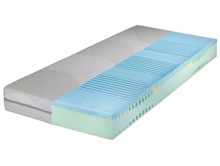 Gelschaummatratze HEMAFA Watergel 2100 KS Gr. 2, beige (champagner), B:80cm H:21cm L:190cm, Bezug: 78% Polyester, 20% Viskose, 2% Elasthan, Matratzen, mit Wellenschnitt im Kern für ein besseres Liegegefühl von BAUR