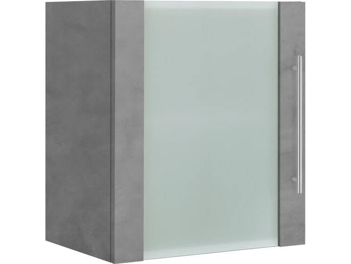 Glashängeschrank WIHO KÜCHEN Flexi2 , grau (front und korpus: betonfarben), B:50cm H:56,5cm T:35cm, Schränke, Breite 50 cm von BAUR