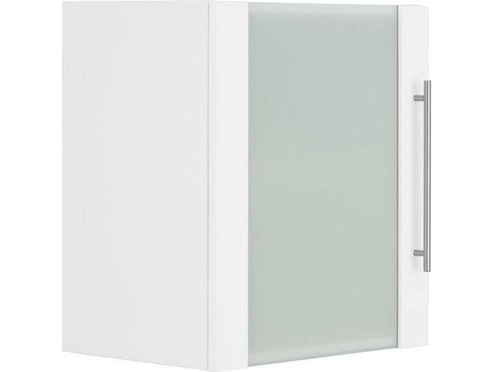 Glashängeschrank WIHO KÜCHEN Unna , weiß (front und korpus: weiß), B:50cm H:56,5cm T:35cm, Schränke, Küchenhängeschrank, Front mit Glaseinsatz von BAUR