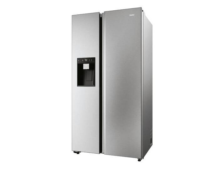 HAIER Side-by-Side HSW79F18CIMM , C (A-G), silber (silberfarben), B:90,5cm H:177,5cm T:72,6cm, Kühlschränke, Smart Home: Optionale Steuerung per App und Wi-Fi von BAUR