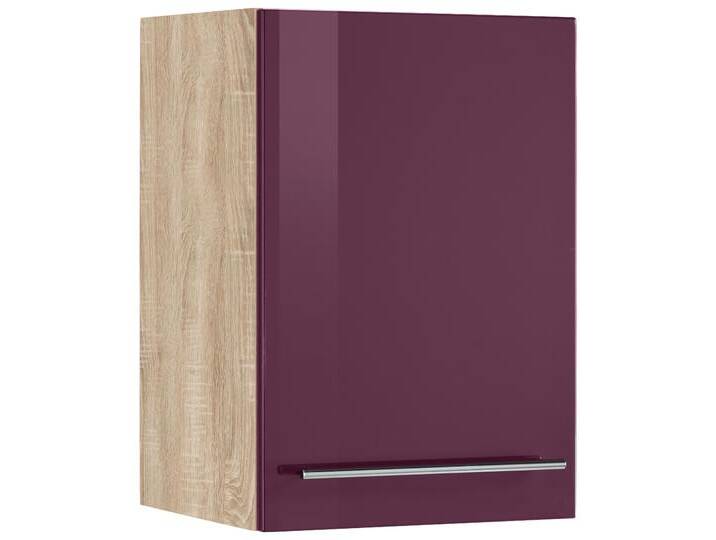 Hängeschrank KOCHSTATION KS-Eton , lila (aubergine hochglanz), B:50cm H:57cm T:34cm, Schränke, Breite 50 cm von BAUR