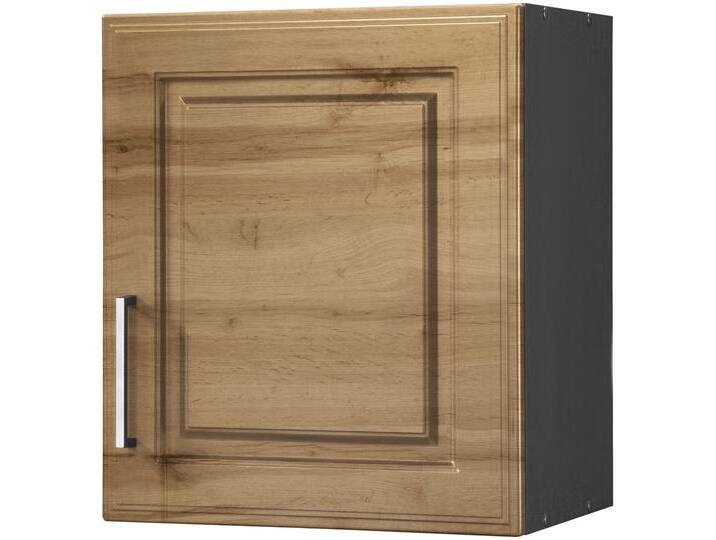 Hängeschrank KOCHSTATION KS-Stockholm , grau (wotaneiche, grafit), B:50cm H:57cm T:34cm, Holzwerkstoff, MDF, Schränke, hochwertige MDF-Fronten von BAUR