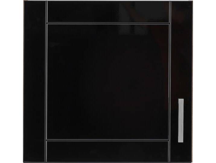 Hängeschrank KOCHSTATION KS-Tinnum , schwarz, B:60cm H:57cm T:34cm, Holzwerkstoff, Schränke, 60 cm breit, MDF-Fronten, Metallgriff von BAUR