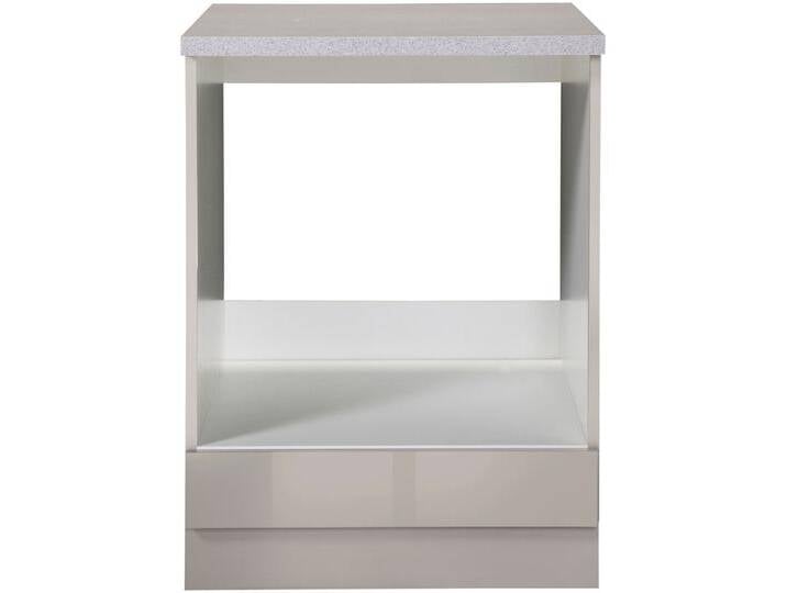 Herdumbauschrank WIHO KÜCHEN Chicago , beige (front und korpus: cashmere, arbeitsplatte: canvas grau), B:60cm H:85cm T:60cm, Schränke, 60 cm breit von BAUR