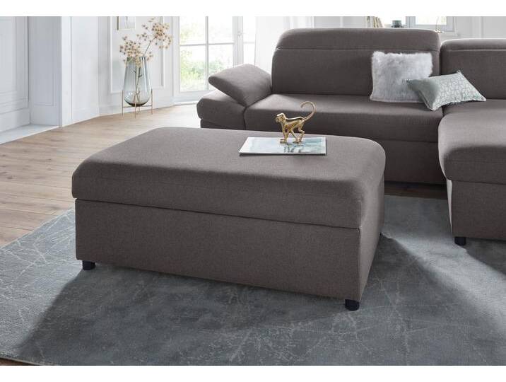 Hocker EXXPO - SOFA FASHION Kyoto Bankhocker mit Staufach unter der Sitzfläche , grau (stone), B:116cm H:45cm T:70cm, Hocker, Polsterhocker von BAUR
