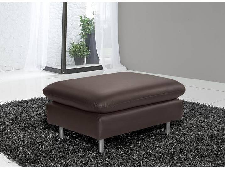 Hocker PLACES OF STYLE Redding , braun, B:80cm H:43cm T:60cm, NaturLEDER - u00bbMadrasu00ab (echtes Rindsleder); Stärke 0, 9 - 1, 1 mm, Hocker, Lederhocker Polsterhocker von BAUR