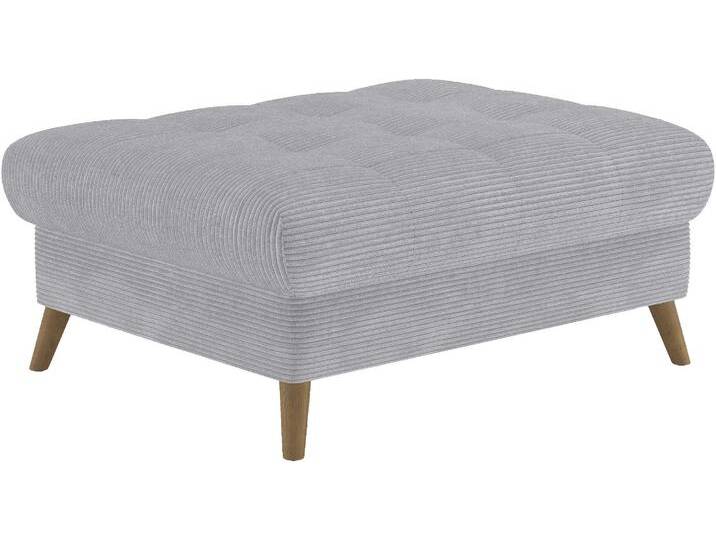 Hockerbank MR. COUCH Blackburn II , grau (stripes 8637 warm grau), B:102cm H:46cm T:82cm, Stripes (92% Polyester / 8% Nylon), Hocker, Fußhocker Polsterhocker, Passend zu der Garnitur, mit Kaltschaum, bis 140 kg belastbar von BAUR