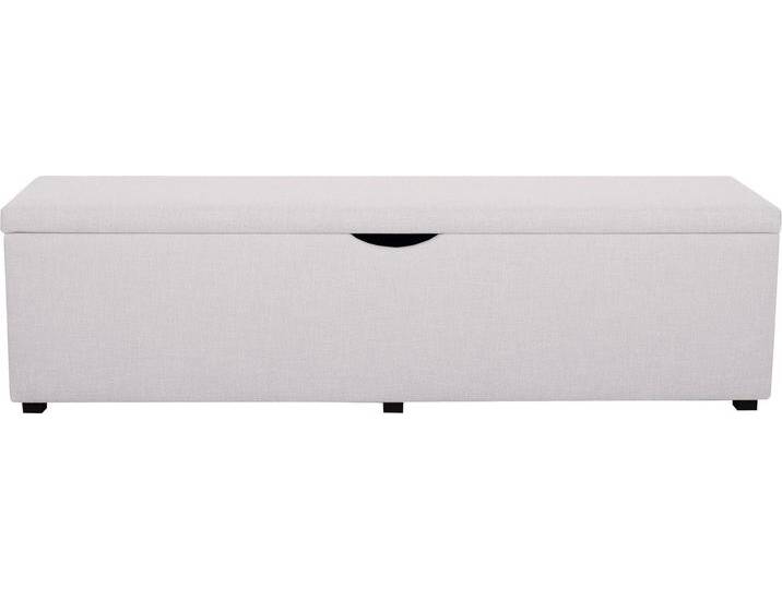 Hockerbank PLACES OF STYLE Standard , beige, B:120cm H:42cm T:40cm, Struktur fein (100% Polyester) für Bett »Classico«, »Piazza«, »Premium« und »Vega«;Struktur (100% Polyester) für Bett »Crato« und »Lucina«;Struktur (60% Baumwolle, 40% Leinen) für Bett »Kiss«;Kunstleder für Bett »Natura«;Struktur (100% Polyester) für Bett »Nordica«, Hocker, Breite 120cm oder 160cm, auch als Garderobenbank oder Bettbank von BAUR