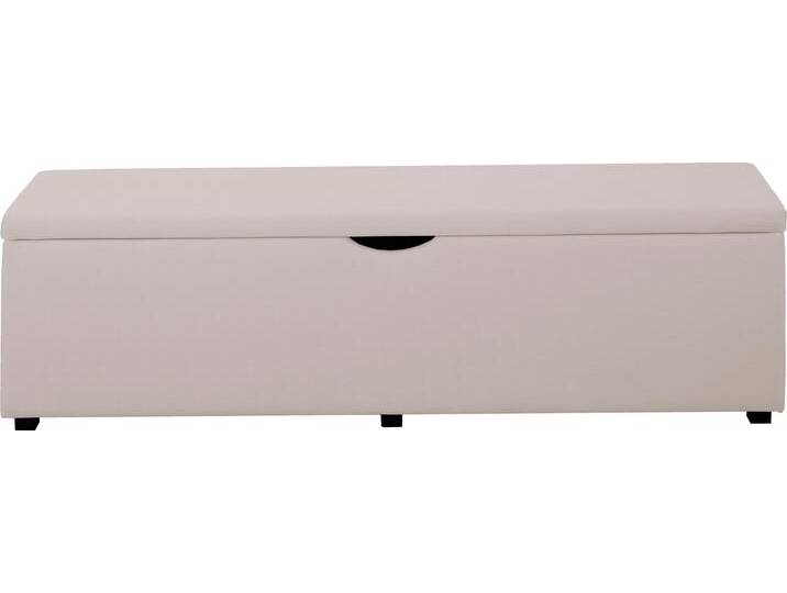 Hockerbank PLACES OF STYLE Standard , beige, B:160cm H:42cm T:40cm, Struktur fein (100% Polyester) für Bett »Classico«, »Piazza«, »Premium« und »Vega«;Struktur (100% Polyester) für Bett »Crato« und »Lucina«;Struktur (60% Baumwolle, 40% Leinen) für Bett »Kiss«;Kunstleder für Bett »Natura«;Struktur (100% Polyester) für Bett »Nordica«, Hocker, Breite 120cm oder 160cm, auch als Garderobenbank oder Bettbank von BAUR