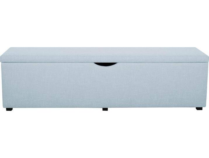 Hockerbank PLACES OF STYLE Standard , blau (petrol), B:160cm H:42cm T:40cm, Struktur fein (100% Polyester) für Bett »Classico«, »Piazza«, »Premium« und »Vega«;Struktur (100% Polyester) für Bett »Crato« und »Lucina«;Struktur (60% Baumwolle, 40% Leinen) für Bett »Kiss«;Kunstleder für Bett »Natura«;Struktur (100% Polyester) für Bett »Nordica«, Hocker, Breite 120cm oder 160cm, auch als Garderobenbank oder Bettbank von BAUR