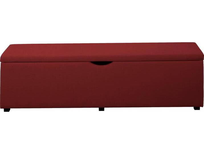 Hockerbank PLACES OF STYLE Standard , braun (rost), B:120cm H:42cm T:40cm, Struktur fein (100% Polyester) für Bett »Classico«, »Piazza«, »Premium« und »Vega«;Struktur (100% Polyester) für Bett »Crato« und »Lucina«;Struktur (60% Baumwolle, 40% Leinen) für Bett »Kiss«;Kunstleder für Bett »Natura«;Struktur (100% Polyester) für Bett »Nordica«, Hocker, Breite 120cm oder 160cm, auch als Garderobenbank oder Bettbank von BAUR