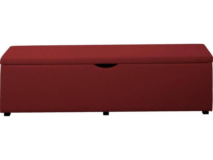 Hockerbank PLACES OF STYLE Standard , braun (rost), B:120cm H:42cm T:40cm, Struktur fein (100% Polyester) für Bett »Classico«, »Piazza«, »Premium« und »Vega«;Struktur (100% Polyester) für Bett »Crato« und »Lucina«;Struktur (60% Baumwolle, 40% Leinen) für Bett »Kiss«;Kunstleder für Bett »Natura«;Struktur (100% Polyester) für Bett »Nordica«, Hocker, Breite 120cm oder 160cm, auch als Garderobenbank oder Bettbank von BAUR