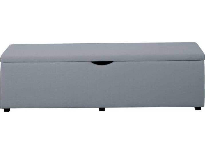 Hockerbank PLACES OF STYLE Standard , grau, B:120cm H:42cm T:40cm, Struktur fein (100% Polyester) für Bett »Classico«, »Piazza«, »Premium« und »Vega«;Struktur (100% Polyester) für Bett »Crato« und »Lucina«;Struktur (60% Baumwolle, 40% Leinen) für Bett »Kiss«;Kunstleder für Bett »Natura«;Struktur (100% Polyester) für Bett »Nordica«, Hocker, Breite 120cm oder 160cm, auch als Garderobenbank oder Bettbank von BAUR