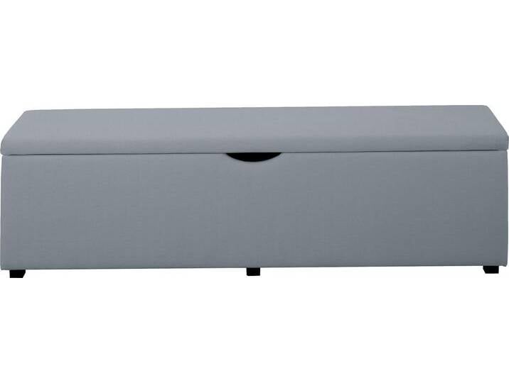 Hockerbank PLACES OF STYLE Standard , grau, B:120cm H:42cm T:40cm, Struktur fein (100% Polyester) für Bett »Classico«, »Piazza«, »Premium« und »Vega«;Struktur (100% Polyester) für Bett »Crato« und »Lucina«;Struktur (60% Baumwolle, 40% Leinen) für Bett »Kiss«;Kunstleder für Bett »Natura«;Struktur (100% Polyester) für Bett »Nordica«, Hocker, Breite 120cm oder 160cm, auch als Garderobenbank oder Bettbank von BAUR