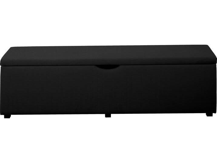 Hockerbank PLACES OF STYLE Standard , grau (anthrazit), B:120cm H:42cm T:40cm, Struktur fein (100% Polyester) für Bett »Classico«, »Piazza«, »Premium« und »Vega«;Struktur (100% Polyester) für Bett »Crato« und »Lucina«;Struktur (60% Baumwolle, 40% Leinen) für Bett »Kiss«;Kunstleder für Bett »Natura«;Struktur (100% Polyester) für Bett »Nordica«, Hocker, Breite 120cm oder 160cm, auch als Garderobenbank oder Bettbank von BAUR