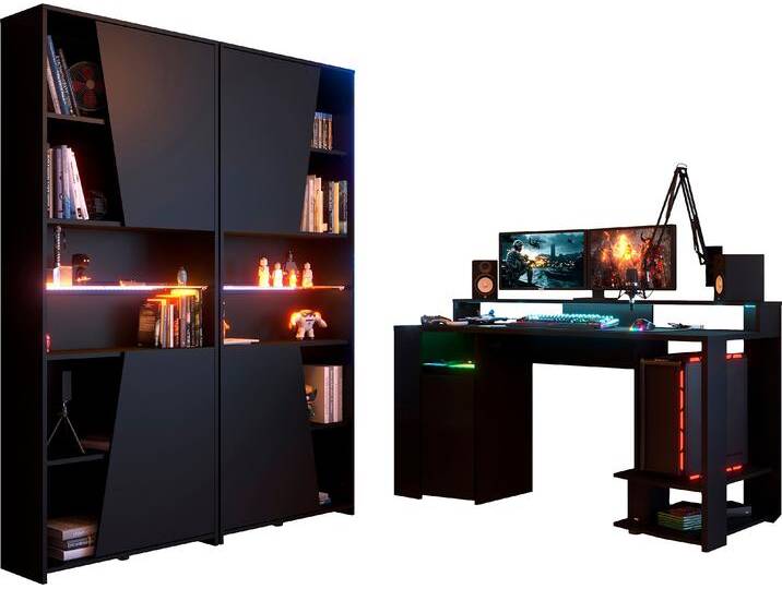 Jugendzimmer-Set PARISOT Gaming - Set , schwarz, Schlafzimmermöbel-Sets, Gaming-Set Jugendzimmer-Set PARISOT Gaming - Set , schwarz, Schlafzimmermöbel-Sets, Gaming-Set von BAUR