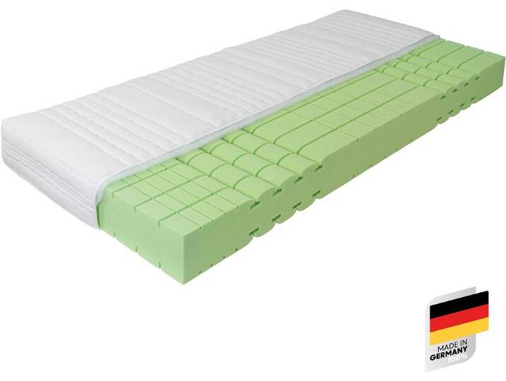 Kaltschaummatratze KOMFORT-SAN Testsieger Stiftung Warentest , weiß, B:80cm H:18cm L:200cm, Obermaterial: 50% Baumwolle, 50% Polyester, RAVENSBERGER MATRATZEN, Matratzen, Ausgabe 03/2025 Note GUT (2,2), getestet in 90x200cm Härtegrad H4 Kaltschaummatratze KOMFORT-SAN Testsieger Stiftung Warentest , weiß, B:80cm H:18cm L:200cm, Obermaterial: 50% Baumwolle, 50% Polyester, RAVENSBERGER MATRATZEN, Matratzen, Ausgabe 03/2025 Note GUT (2,2), getestet in 90x200cm Härtegrad H4 von BAUR