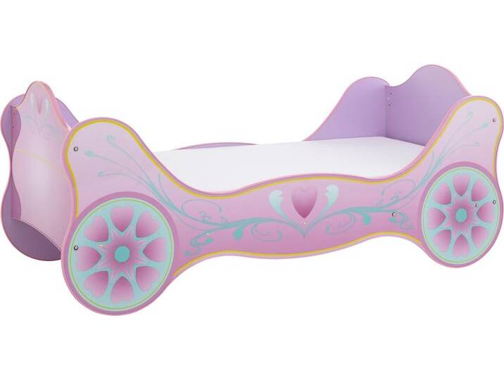 Kinderbett BEGABINO, lila (lila mdf glanz lackiert), B:94cm H:90cm L:213,4cm, Betten, für kleine Prinzessinen von BAUR