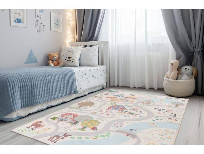 Kinderteppich OBSESSION Magic Kids ML 108 , bunt, B:160cm H:8mm L:230cm, Polyester, Teppiche, Spielteppich, Motiv Straße, waschbar, Kinderzimmer von BAUR
