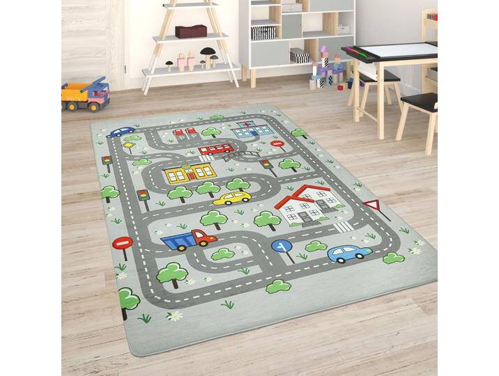 Kinderteppich PACO HOME Chicos 559 , grau, B:155cm H:2mm L:230cm, Polyester, Teppiche, Flachgewebe, Straßen-Spiel-Teppich, Kinderzimmer Kinderteppich PACO HOME Chicos 559 , grau, B:155cm H:2mm L:230cm, Polyester, Teppiche, Flachgewebe, Straßen-Spiel-Teppich, Kinderzimmer von BAUR