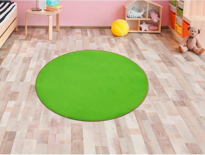 Kinderteppich SITZKREIS , grün, H:5mm Ø:200cm, Polyamid, PRIMAFLOR-IDEEN IN TEXTIL, Teppiche, Spielteppich ideal im Kinderzimmer von BAUR